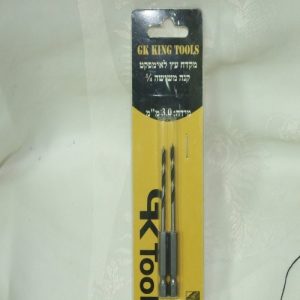 מקדח עץ 3 מ"מ (זוג)