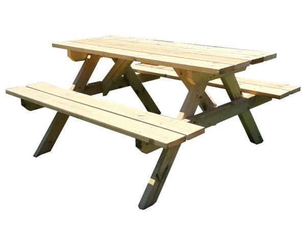שולחן קקל רגיל | לשישה אנשים - 1.5×1.4 מ' | מחוטא | קיט